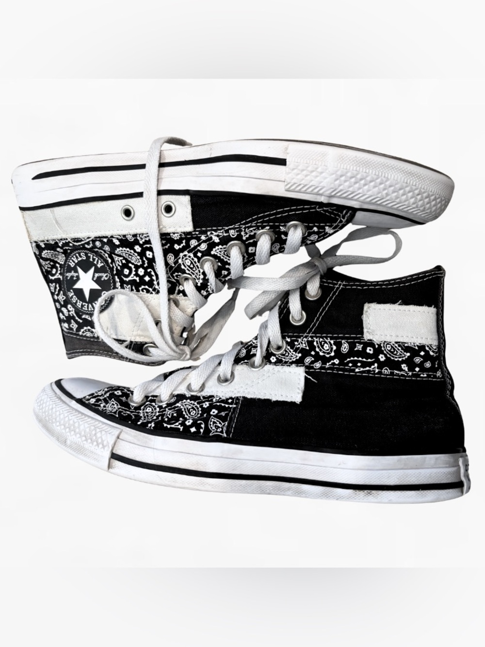 Rare Like New Paisley Patchwork High-Top Converse